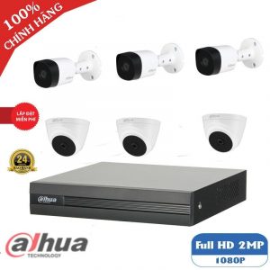BỘ 6 CAMERA DAHUA