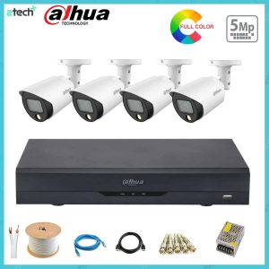 Bộ Camera Giám Sát 4 Kênh Dahua 5.0MP Có Màu Ban Đêm