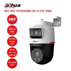 Camera Dahua WizColor IPC-PTS2249B-E2-S-PV-PRO 2MP 2 ống kính